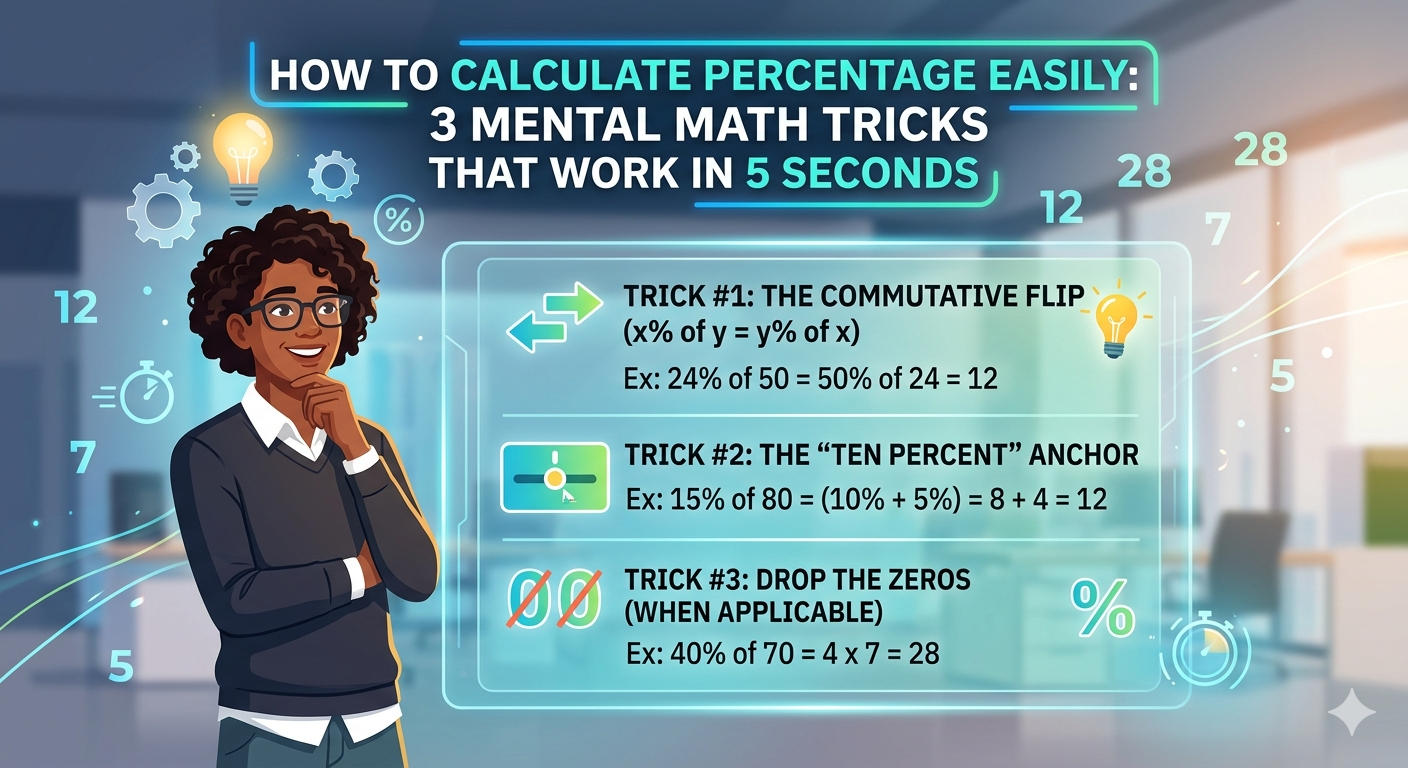 How to Calculate Percentage Easily: 3 Mental Math Tricks That Work in 5 Seconds